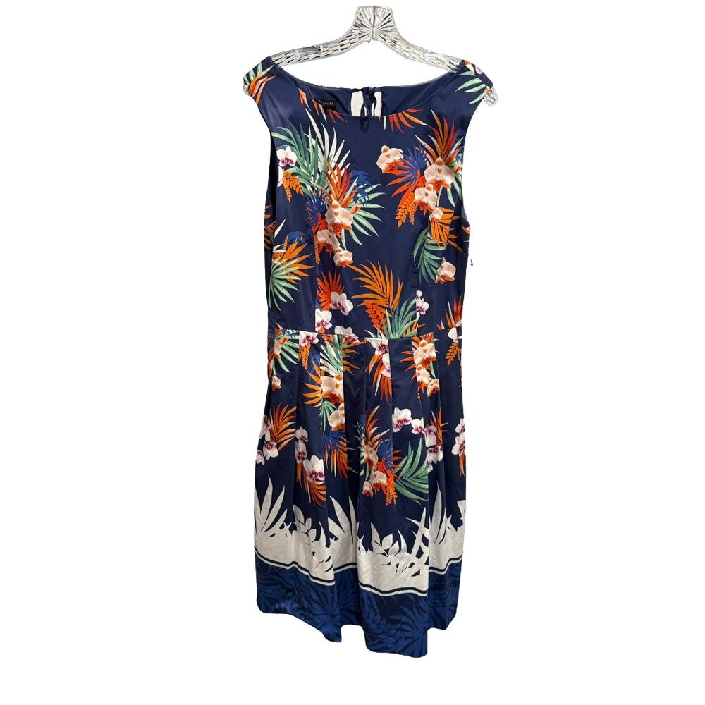Talbots Tropical Orchid Print, Size 14